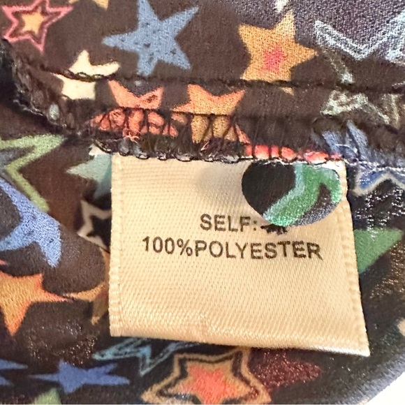 NWT Current Air Star Print Multicolor Flowy Ruffle Blouse - Picture 6 of 9